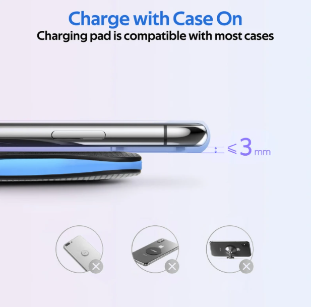 Charge with case on